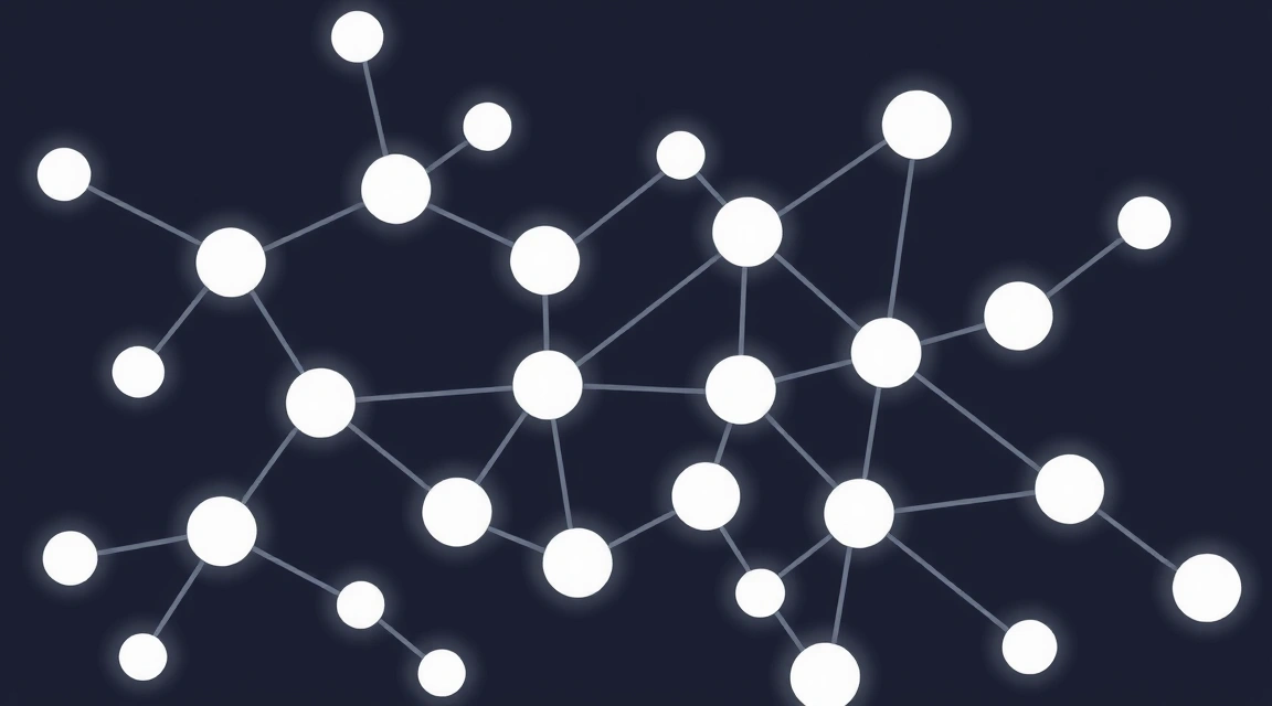 A network of interconnected digital elements representing various types of cookies and their functions on a website.