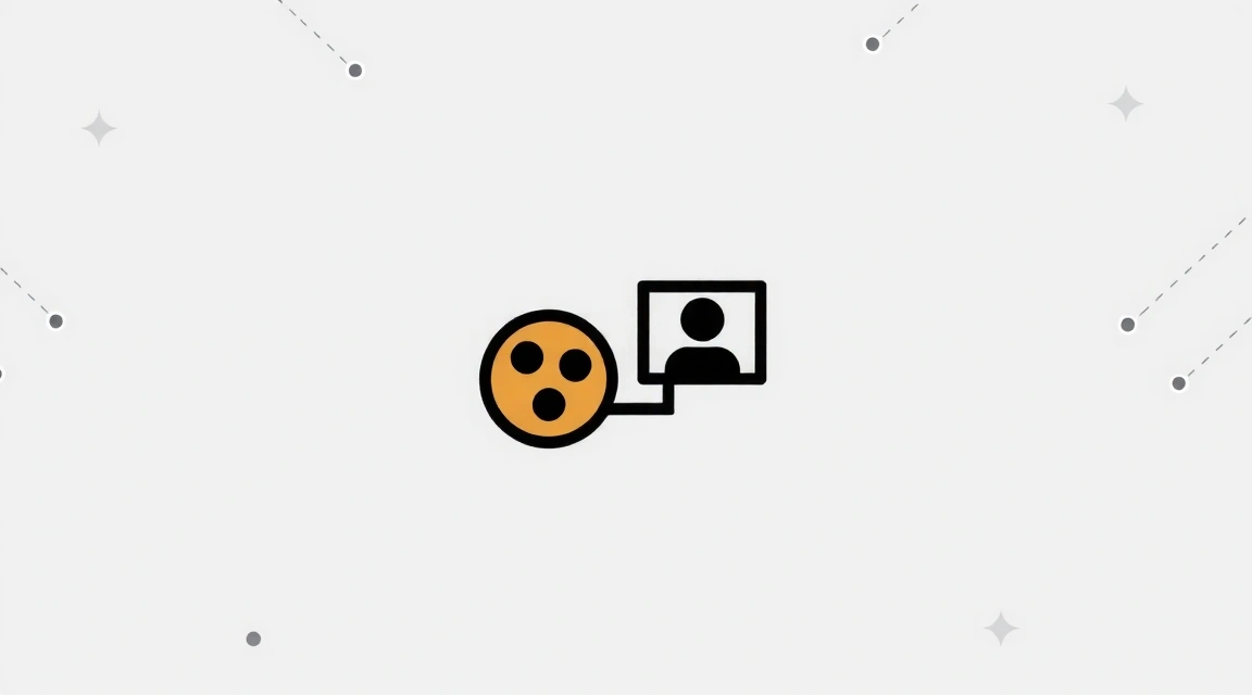 A stylized illustration of a digital cookie icon next to a browser window, with data flowing between them, representing how cookies store user information.